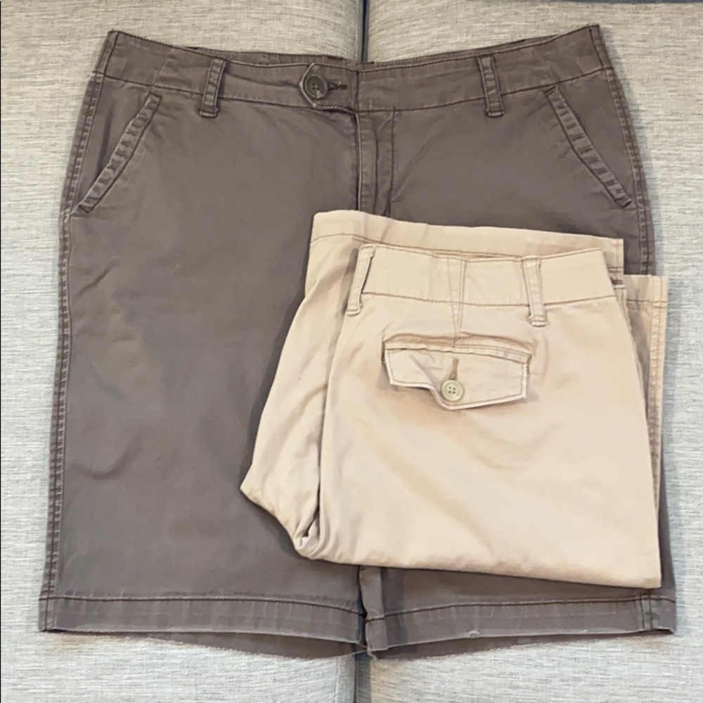 2 paid chino shorts